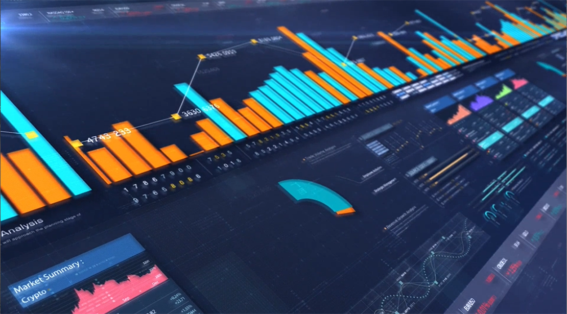 dashboard showing various graphs
